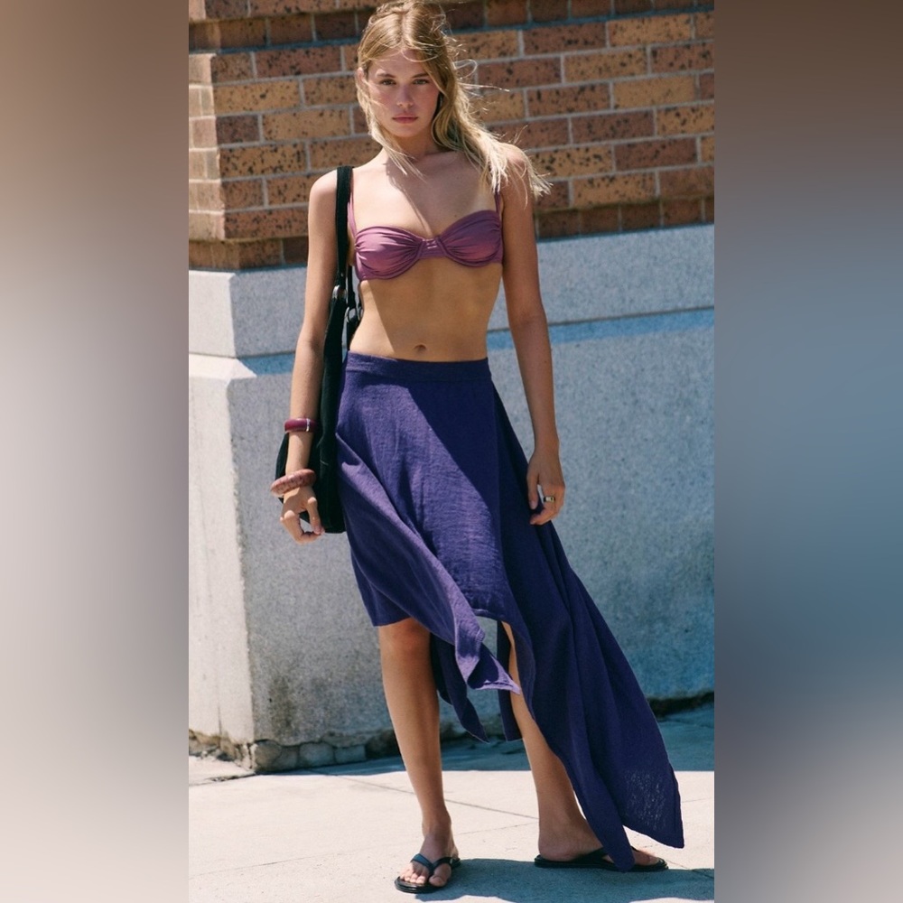 NWT FREE PEOPLE FREE EST INDIGO SWEATER SKIRT